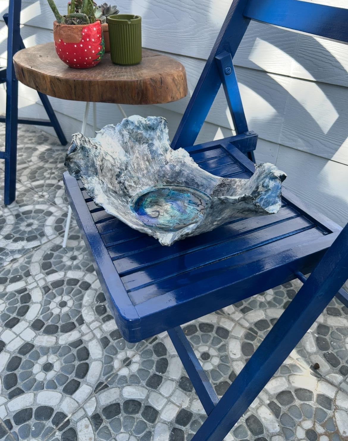 Organik formlu büyük seramik kase