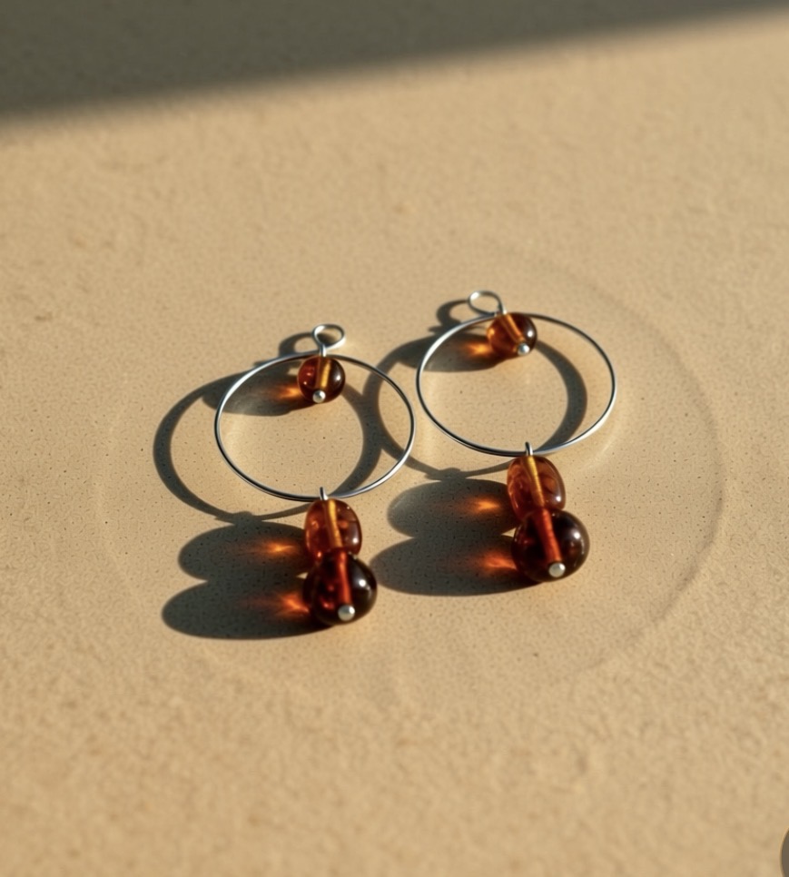 By Seyn el yapımı takı koleksiyonu - Kehribar Işıltısı