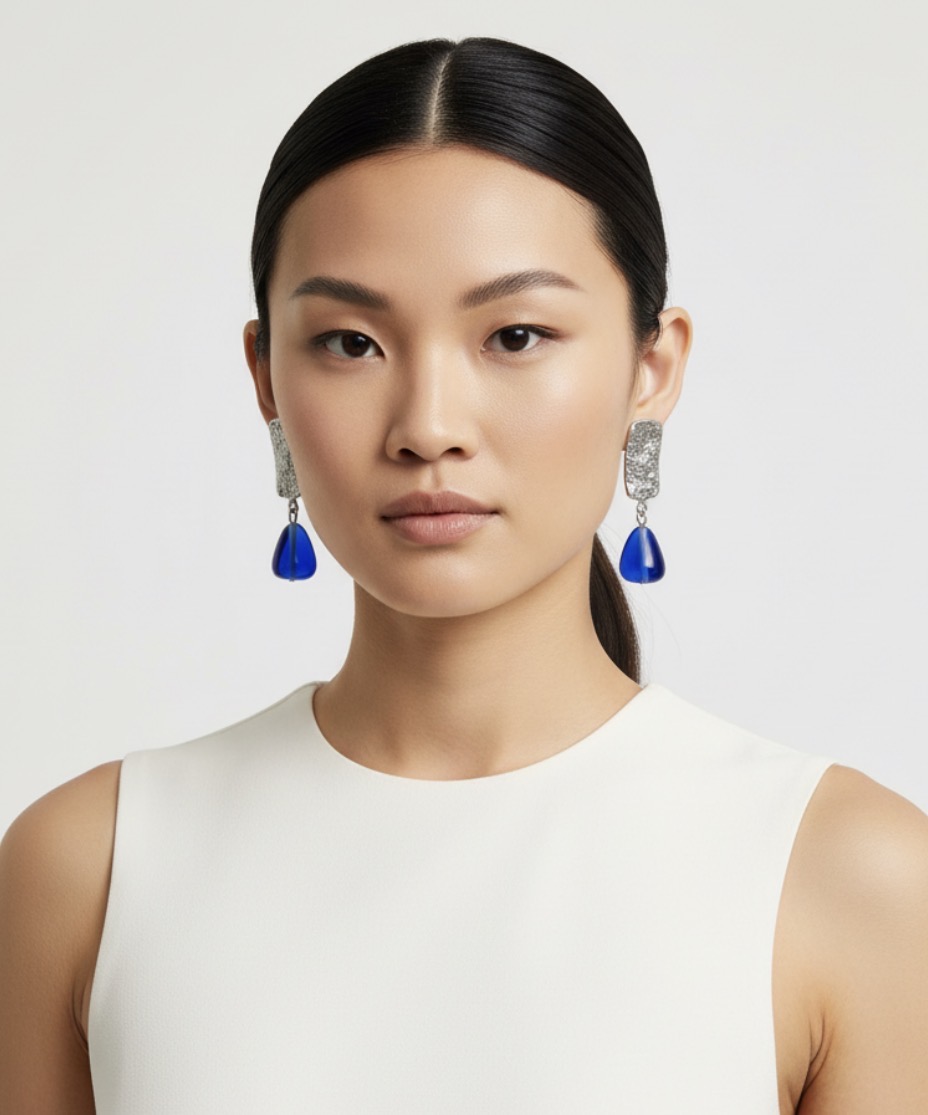 By Seyn el yapımı takı koleksiyonu - Gece Mavisi Kristal