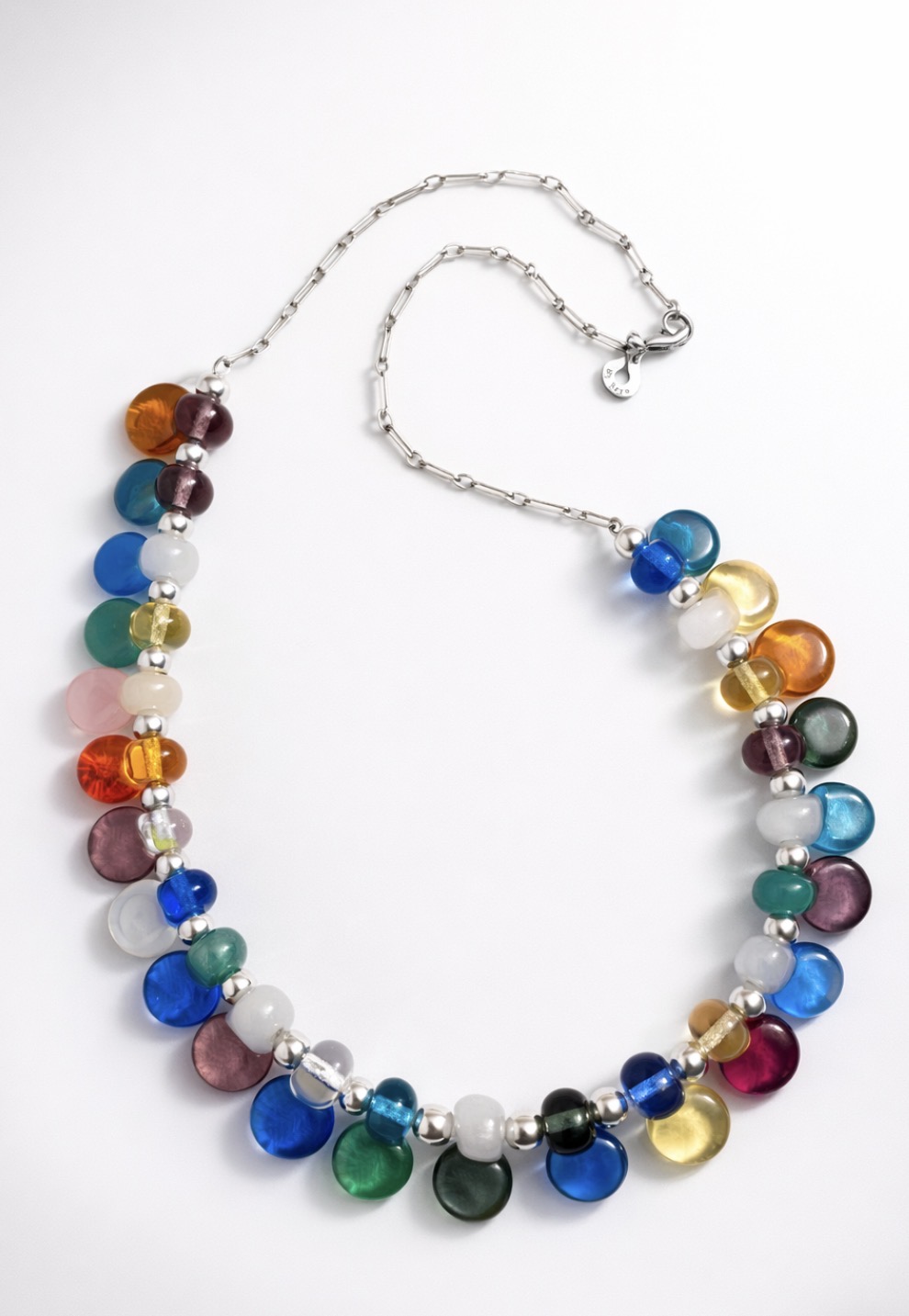 By Seyn el yapımı takı koleksiyonu - Gökkuşağı Cam Kolye